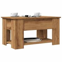 Sofabord 79x49x41 cm konstrueret træ kunsteg