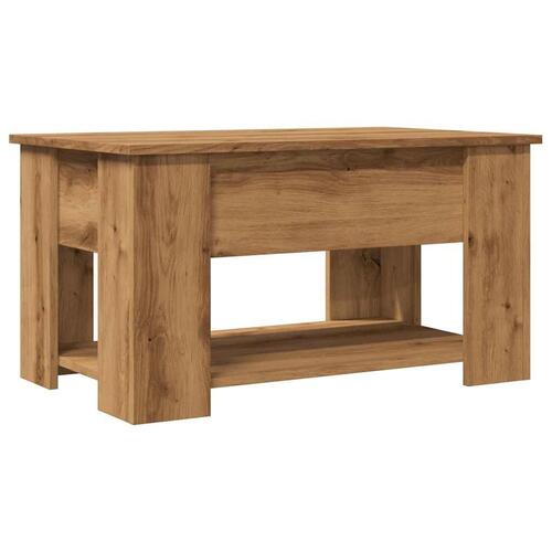 Sofabord 79x49x41 cm konstrueret træ kunsteg