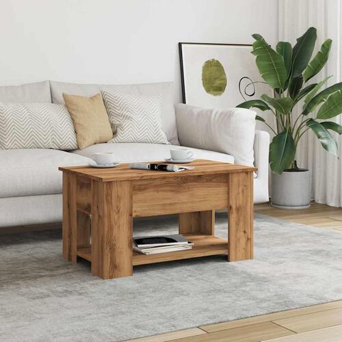 Sofabord 79x49x41 cm konstrueret træ kunsteg