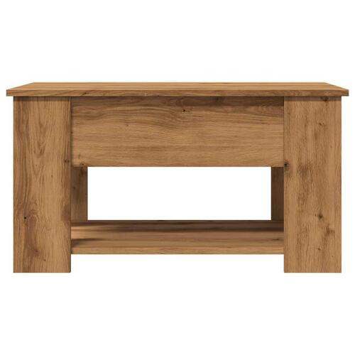 Sofabord 79x49x41 cm konstrueret træ kunsteg