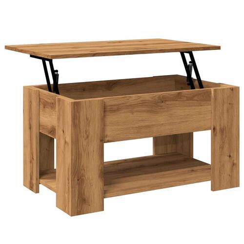 Sofabord 79x49x41 cm konstrueret træ kunsteg