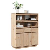 Højskab 89x34x116,5 cm massivt fyrretræ