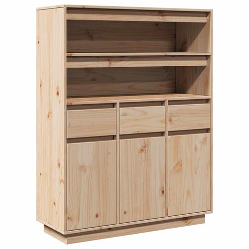 Højskab 89x34x116,5 cm massivt fyrretræ
