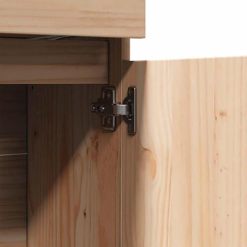Højskab 89x34x116,5 cm massivt fyrretræ