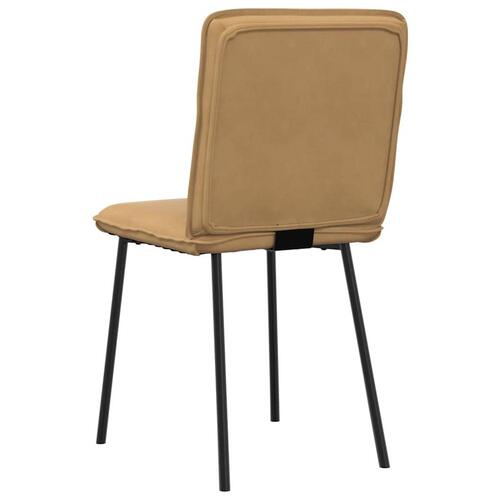 Spisebordsstole 4 stk. velour brun