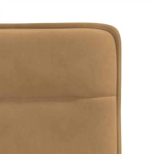 Spisebordsstole 4 stk. velour brun