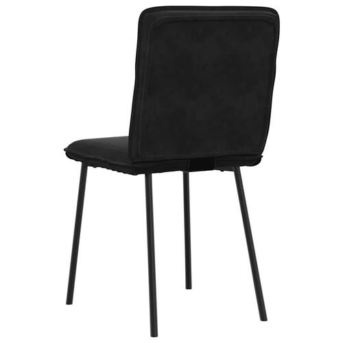 Spisebordsstole 4 stk. velour sort