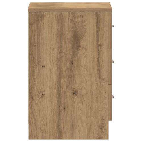 Sengebord 38x35x55 cm konstrueret træ kunsteg