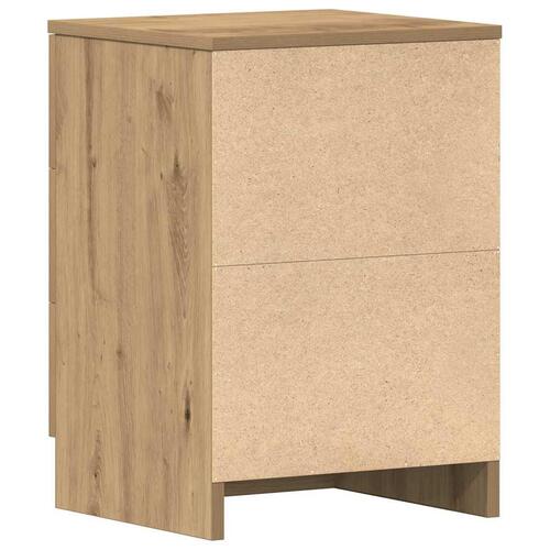 Sengebord 38x35x55 cm konstrueret træ kunsteg