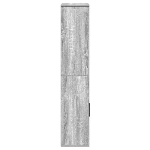 Bogreol 60x24x120 cm konstrueret træ grå sonoma-eg
