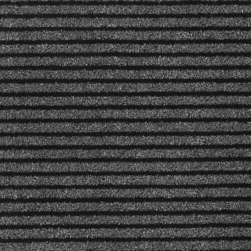 Dørmåtte Stribe Sort og Grå 115x400 cm