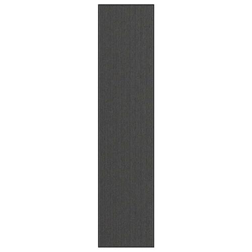 Dørmåtte Stribe Sort og Grå 115x500 cm