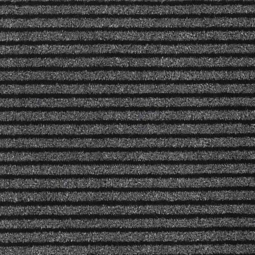 Dørmåtte Stribe Sort og Grå 115x500 cm