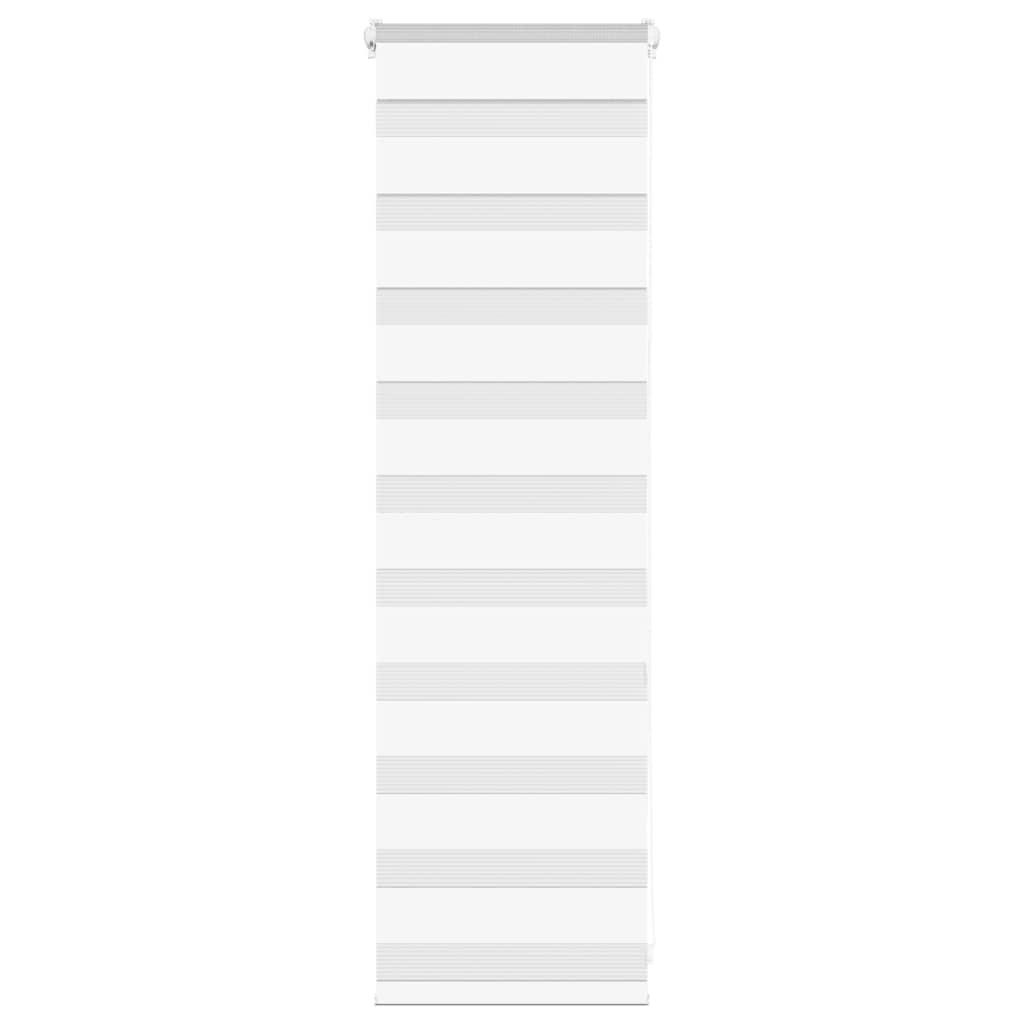 Zebragardin hvid 45x100 cm stofbredde 40,9 cm polyester