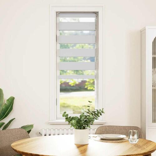 Zebragardin hvid 45x100 cm stofbredde 40,9 cm polyester