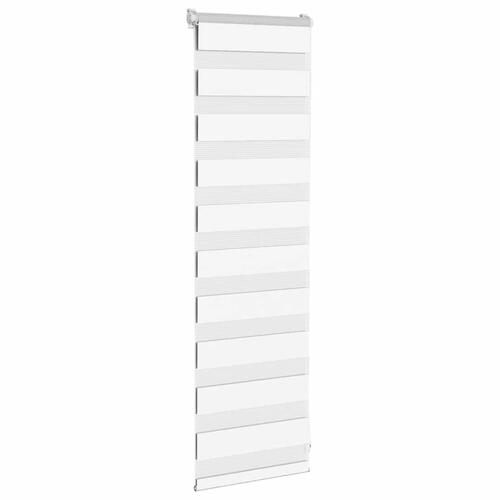 Zebragardin hvid 45x100 cm stofbredde 40,9 cm polyester