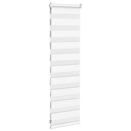 Zebragardin hvid 45x100 cm stofbredde 40,9 cm polyester