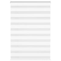 Zebragardin hvid 115x150 cm stofbredde 110,9 cm polyester