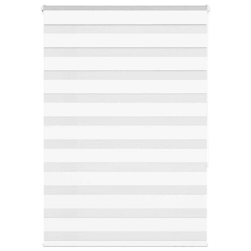 Zebragardin hvid 115x150 cm stofbredde 110,9 cm polyester