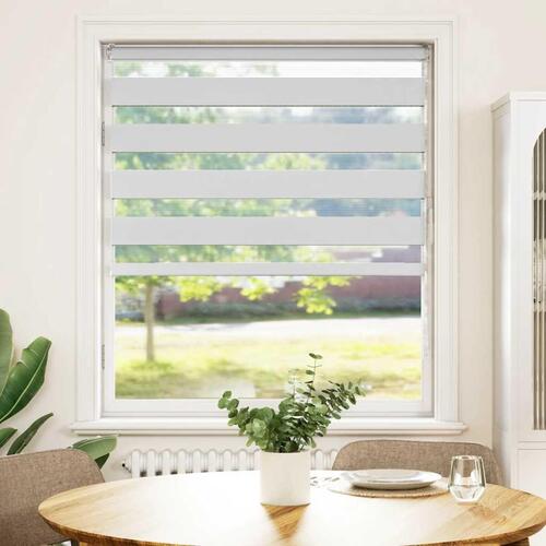 Zebragardin hvid 115x150 cm stofbredde 110,9 cm polyester