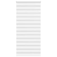 Zebragardin hvid 105x230 cm stofbredde 100,9 cm polyester