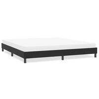 Sengeramme uden madras 200x210 cm fløjl sort