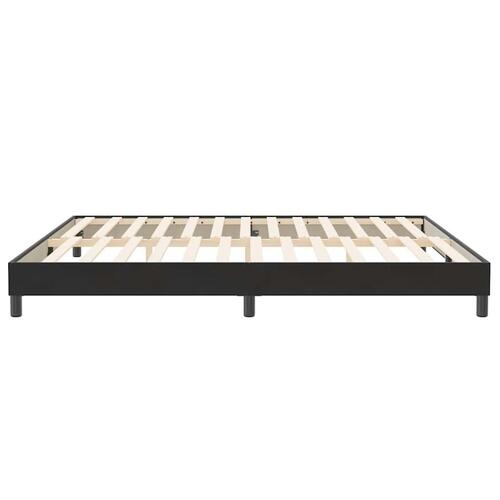 Sengeramme uden madras 200x210 cm fløjl sort