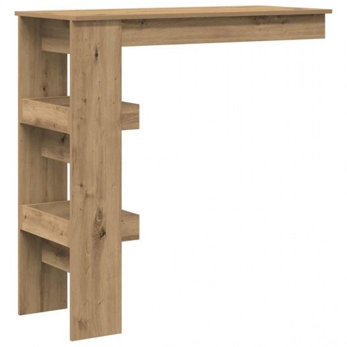 Vægmonteret barbord 102 × 45 × 103,5 cm i konstrueret træ - kunsteg