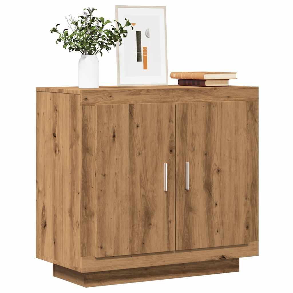 Skænk 80x40x75 cm konstrueret træ kunsteg billede