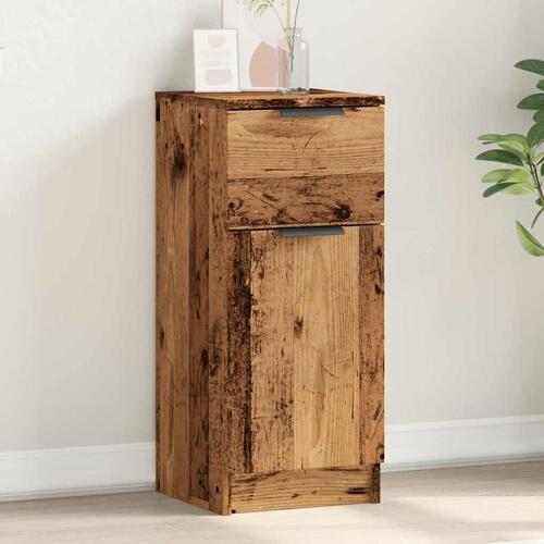 Skænk 30x30x70 cm konstrueret træ antikt træ
