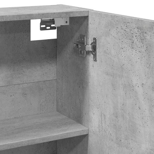 Badeværelsesskab med spejl 64x20x66,5 cm konstrueret træ