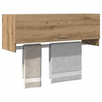 Garderobeskab 100x32,5x35 cm konstrueret træ kunsteg