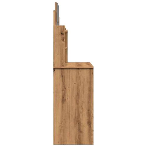 Makeupbord med spejl 96x39x142 cm kunsteg