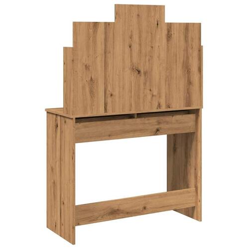 Makeupbord med spejl 96x39x142 cm kunsteg