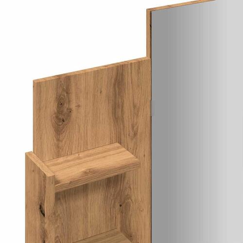 Makeupbord med spejl 96x39x142 cm kunsteg