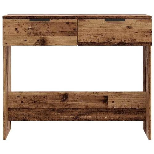 Konsolbord 90x36x75 cm konstrueret træ gammelt trælook