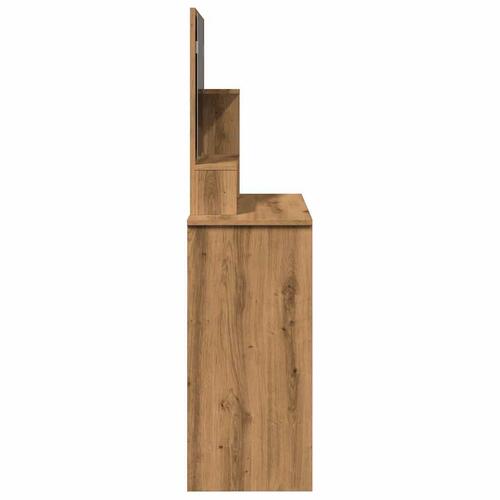 Makeupbord med spejl 86,5x35x136 cm kunsteg