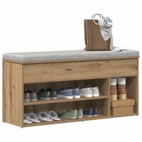 Skobænk 102x30,5x45 cm konstrueret træ kunsteg