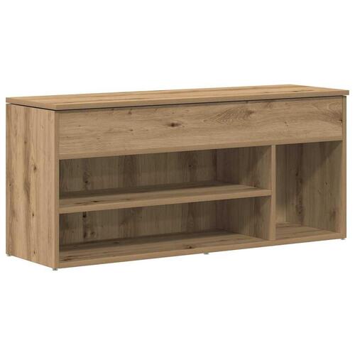 Skobænk 102x30,5x45 cm konstrueret træ kunsteg