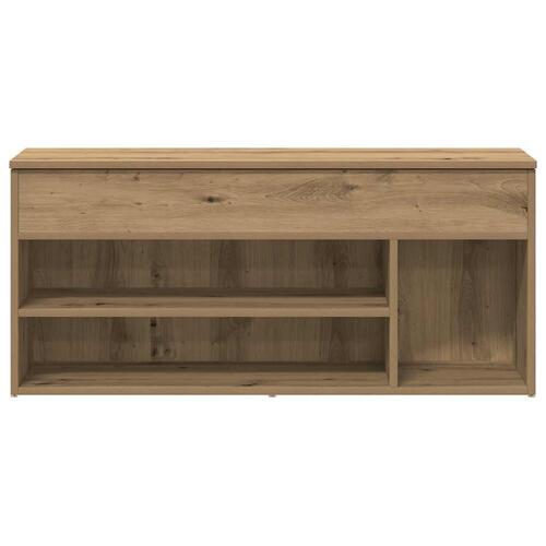 Skobænk 102x30,5x45 cm konstrueret træ kunsteg