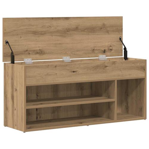 Skobænk 102x30,5x45 cm konstrueret træ kunsteg