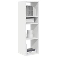 Bogreol 34x31x112 cm konstrueret træ hvid