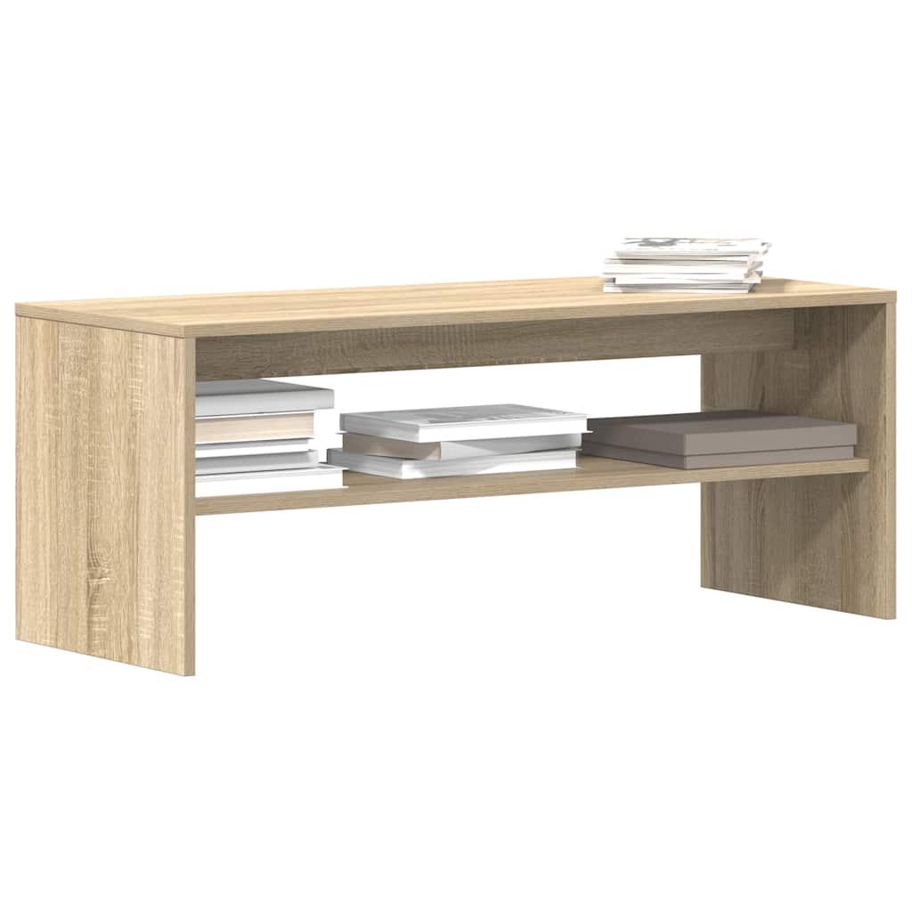 Tv-bord 100x40x40 cm konstrueret træ sonoma-eg