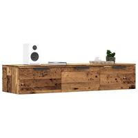 Vægskab 102x30x20 cm konstrueret træ gammelt træ-look
