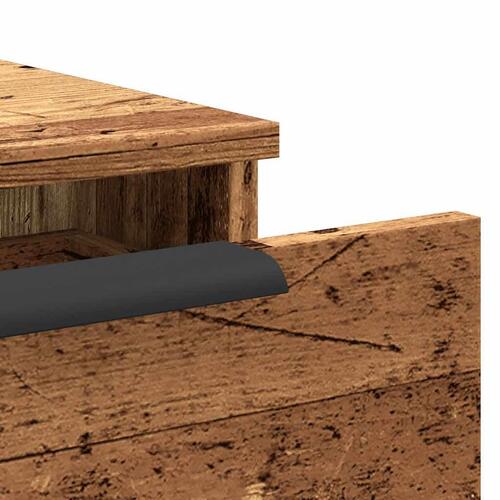 Vægskab 102x30x20 cm konstrueret træ gammelt træ-look