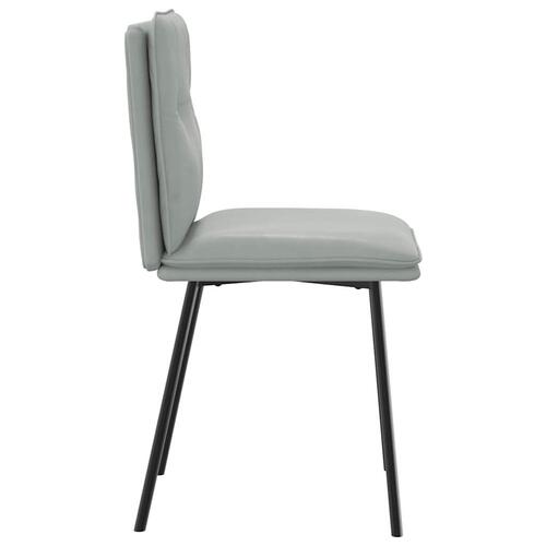 Spisebordsstole 4 stk. velour lysegrå