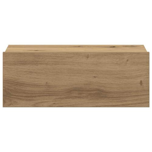 Svævende natborde 2 stk. 40x32x15 cm konstrueret træ kunsteg