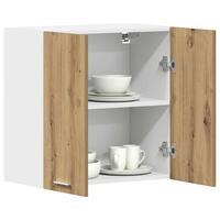Vægskab til køkken 60x31x60 cm konstrueret træ kunsteg