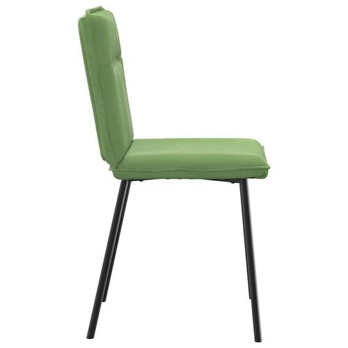 Spisebordsstole 4 stk. velour lysegrøn