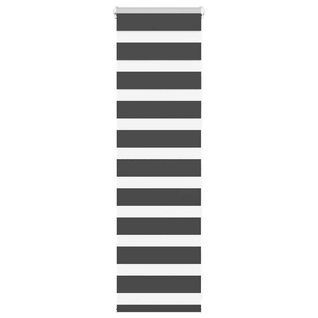 Zebragardin sort 40x100 cm stofbredde 35,9 cm polyester